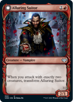 Alluring Suitor // Deadly Dancer : 300 INNISTRAD CRIMSON VOW - Magic the Gathering Single Card