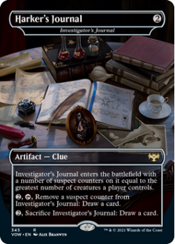 Investigator's Journal (DRACULA SERIES) (FOIL) : 345 INNISTRAD CRIMSON VOW - Magic the Gathering Single Card