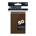 Ultra Pro Deck Protectors - Standard Size (50) Pro-Gloss Brown
