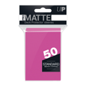 Ultra Pro Deck Protectors - Standard Size (50) - Pro Matte Bright Pink