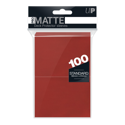 Ultra Pro Deck Protectors - Standard Size (100 twin pack) - Pro Matte Red