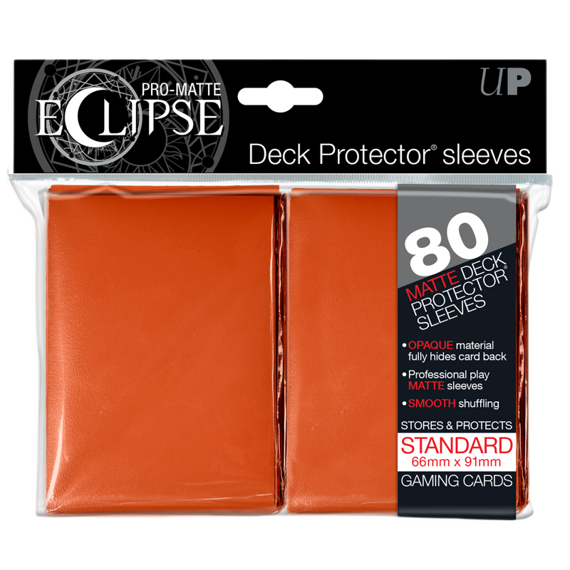 Ultra Pro Deck Protectors - Standard Size (80) - Eclipse Orange Ultra Pro Deck Protectors - Standard Size (80) - Eclipse Orange