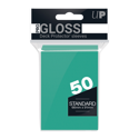 Ultra Pro Deck Protectors - Standard Size (50) Pro-Gloss Aqua