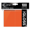 Ultra Pro Eclipse PRO Gloss Standard Card Sleeves: Pumpkin Orange (100)