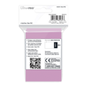 Ultra Pro Deck Protectors - Small Size (60) - Solid Pink - Image 2