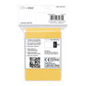 Ultra Pro Deck Protectors - Small Size (60) - Solid Yellow - Image 2