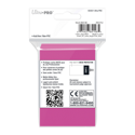 Ultra Pro Deck Protectors - Small Size (60) - Pro Matte Bright Pink - Image 2