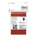 Ultra Pro Deck Protectors - Small Size (60) - Pro Matte Red - Image 2
