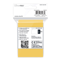 Ultra Pro Deck Protectors - Small Size (60) - Pro Matte Yellow - Image 2