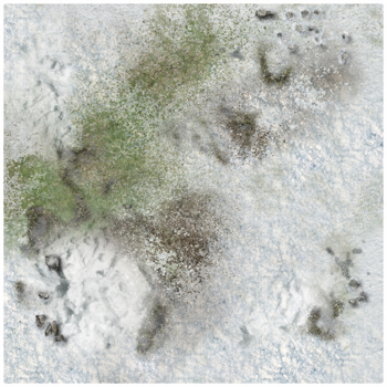 Battle Systems - Winter Snowscape Gaming Mat 2x2