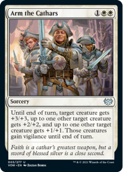 Arm the Cathars (FOIL) : 003/277 INNISTRAD CRIMSON VOW - Magic the Gathering Single Card