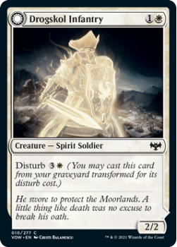Drogskol Infantry // Drogskol Armaments : 010/277 INNISTRAD CRIMSON VOW - Magic the Gathering Single Card