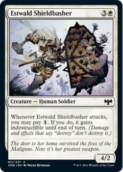 Estwald Shieldbasher : 011/277 INNISTRAD CRIMSON VOW - Magic the Gathering Single Card