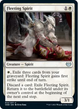 Fleeting Spirit : 014/277 INNISTRAD CRIMSON VOW - Magic the Gathering Single Card