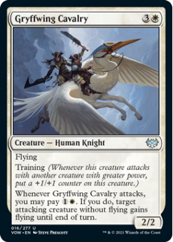 Gryffwing Cavalry : 016/277 INNISTRAD CRIMSON VOW - Magic the Gathering Single Card