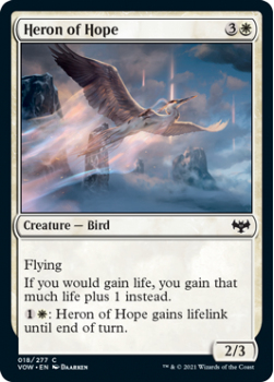 Heron of Hope : 018/277 INNISTRAD CRIMSON VOW - Magic the Gathering Single Card