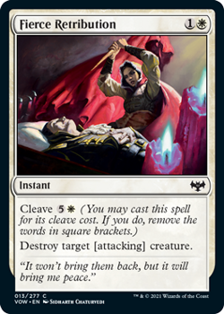 Fierce Retribution (FOIL) : 013/277 INNISTRAD CRIMSON VOW - Magic the Gathering Single Card
