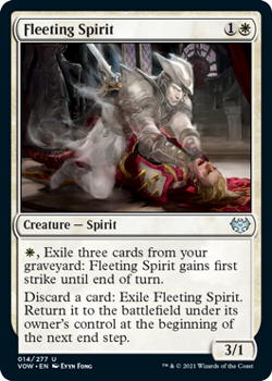Fleeting Spirit (FOIL) : 014/277 INNISTRAD CRIMSON VOW - Magic the Gathering Single Card