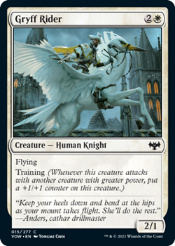 Gryff Rider (FOIL) : 015/277 INNISTRAD CRIMSON VOW - Magic the Gathering Single Card