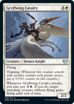 Gryffwing Cavalry (FOIL) : 016/277 INNISTRAD CRIMSON VOW - Magic the Gathering Single Card