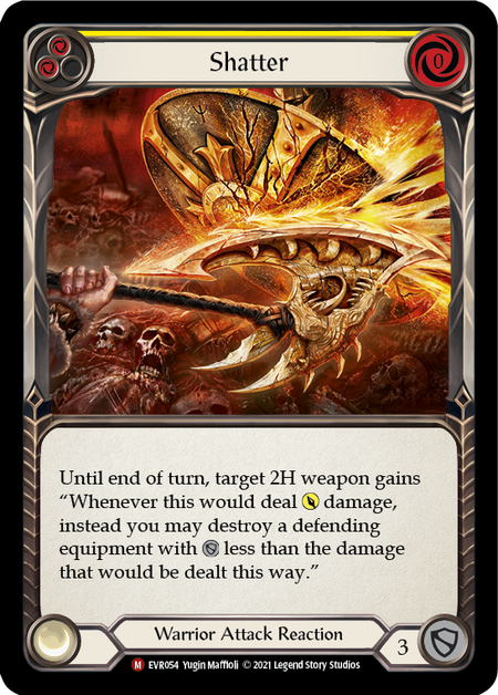 Shatter : EVR054 EVERFEST (1ST EDITION) - Flesh & Blood Single Card Shatter : EVR054 EVERFEST (1ST EDITION) - Flesh & Blood Single Card