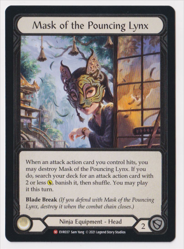 Mask of the Pouncing Lynx (COLD FOIL) : EVR037 EVERFEST (1ST EDITION ...