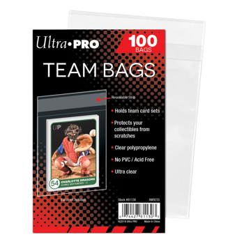 Ultra Pro Team Bags Resealable Sleeves (100)