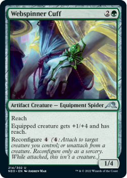 Webspinner Cuff : 214/302 KAMIGAWA NEON DYNASTY - Magic the Gathering Single Card