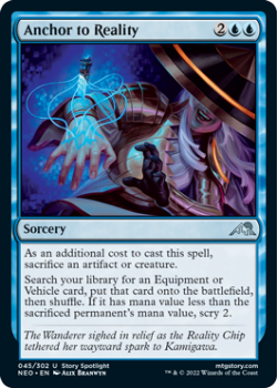 Anchor to Reality : 045/302 KAMIGAWA NEON DYNASTY - Magic the Gathering Single Card