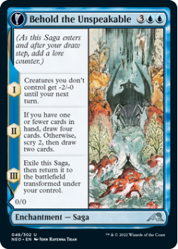 Behold the Unspeakable // Vision of the Unspeakable : 048/302 KAMIGAWA NEON DYNASTY - Magic the Gathering Single Card