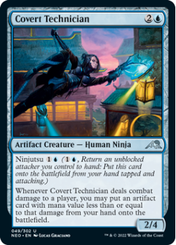 Covert Technician : 049/302 KAMIGAWA NEON DYNASTY - Magic the Gathering Single Card