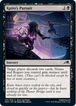 Kaito's Pursuit : 103/302 KAMIGAWA NEON DYNASTY - Magic the Gathering Single Card