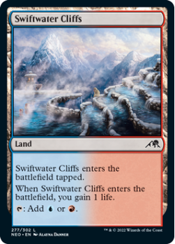 Swiftwater Cliffs : 277/302 KAMIGAWA NEON DYNASTY - Magic the Gathering Single Card
