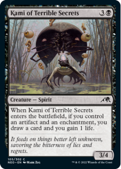 Kami of Terrible Secrets : 105/302 KAMIGAWA NEON DYNASTY - Magic the Gathering Single Card