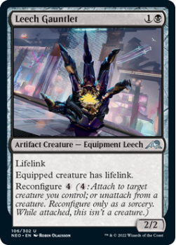 Leech Gauntlet : 106/302 KAMIGAWA NEON DYNASTY - Magic the Gathering Single Card