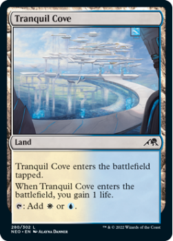 Tranquil Cove : 280/302 KAMIGAWA NEON DYNASTY - Magic the Gathering Single Card