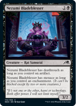 Nezumi Bladeblesser : 115/302 KAMIGAWA NEON DYNASTY - Magic the Gathering Single Card