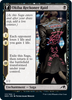 Okiba Reckoner Raid // Nezumi Road Captain : 117/302 KAMIGAWA NEON DYNASTY - Magic the Gathering Single Card