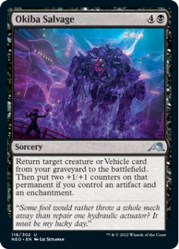 Okiba Salvage : 118/302 KAMIGAWA NEON DYNASTY - Magic the Gathering Single Card