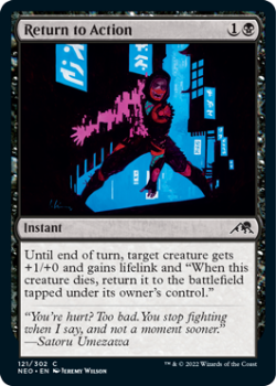 Return to Action : 121/302 KAMIGAWA NEON DYNASTY - Magic the Gathering Single Card