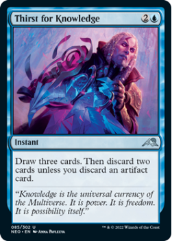 Thirst for Knowledge : 085/302 KAMIGAWA NEON DYNASTY - Magic the Gathering Single Card