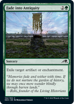 Fade into Antiquity (FOIL) : 182/302 KAMIGAWA NEON DYNASTY - Magic the Gathering Single Card