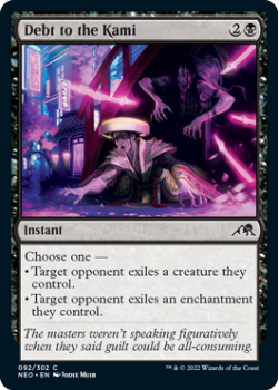 Debt to the Kami : 092/302 KAMIGAWA NEON DYNASTY - Magic the Gathering Single Card