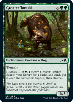 Greater Tanuki : 189/302 KAMIGAWA NEON DYNASTY - Magic the Gathering Single Card