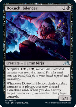 Dokuchi Silencer : 095/302 KAMIGAWA NEON DYNASTY - Magic the Gathering Single Card