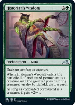 Historian's Wisdom : 192/302 KAMIGAWA NEON DYNASTY - Magic the Gathering Single Card