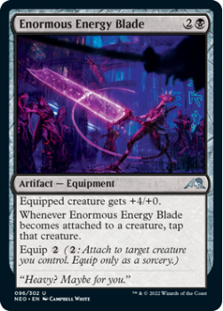 Enormous Energy Blade : 096/302 KAMIGAWA NEON DYNASTY - Magic the Gathering Single Card