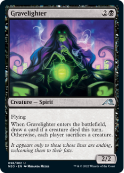 Gravelighter : 098/302 KAMIGAWA NEON DYNASTY - Magic the Gathering Single Card