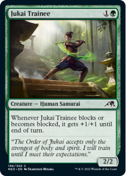 Jukai Trainee (FOIL) : 196/302 KAMIGAWA NEON DYNASTY - Magic the Gathering Single Card