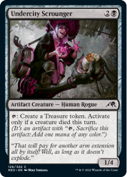 Undercity Scrounger : 126/302 KAMIGAWA NEON DYNASTY - Magic the Gathering Single Card